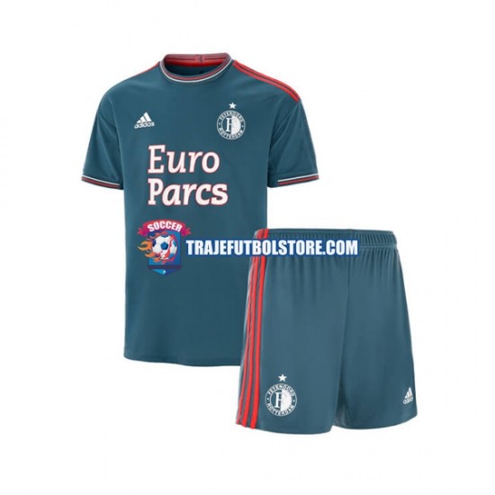 Camiseta 2ª Feyenoord Rotterdam Niño 2022-2023 Manga Corta
