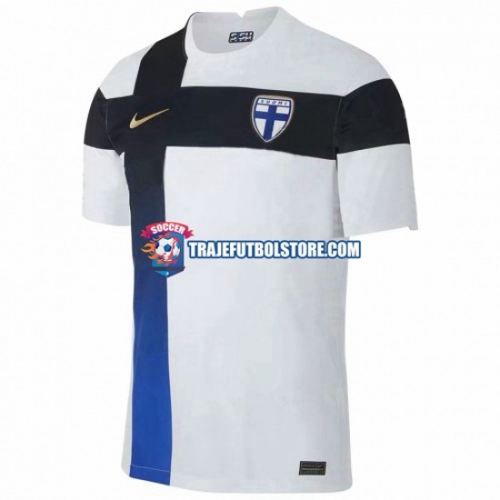 Camiseta 1ª Finlandia Euro 2020 Hombre Manga Corta