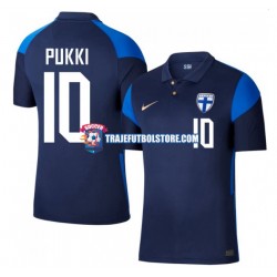 Camiseta 2ª Finlandia Teemu Pukki 10 Euro 2020 Hombre Manga Corta