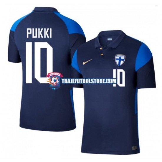 Camiseta 2ª Finlandia Teemu Pukki 10 Euro 2020 Hombre Manga Corta