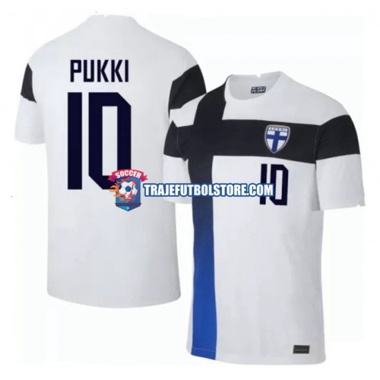 Camiseta 1ª Finlandia Teemu Pukki 10 Euro 2020 Hombre Manga Corta