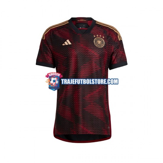Camiseta 2ª Alemania Hombre Copa Mundial 2022 Manga Corta