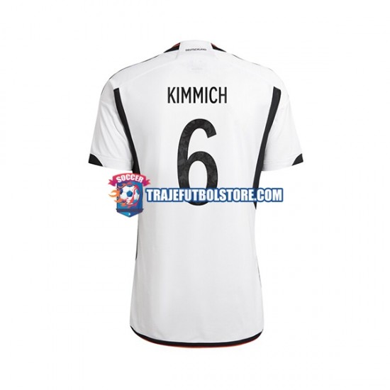 Camiseta 1ª Alemania Joshua Kimmich 6 Hombre Copa Mundial 2022 Manga Corta
