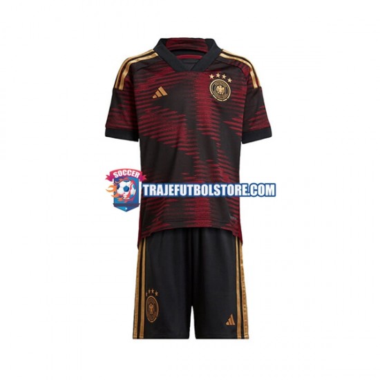 Camiseta 2ª Alemania Niño Copa Mundial 2022 Manga Corta