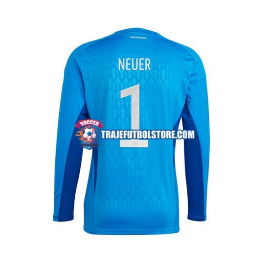 Camiseta 1ª Alemania Manuel Neuer 1 Portero Hombre Copa Mundial 2022 Manga Corta