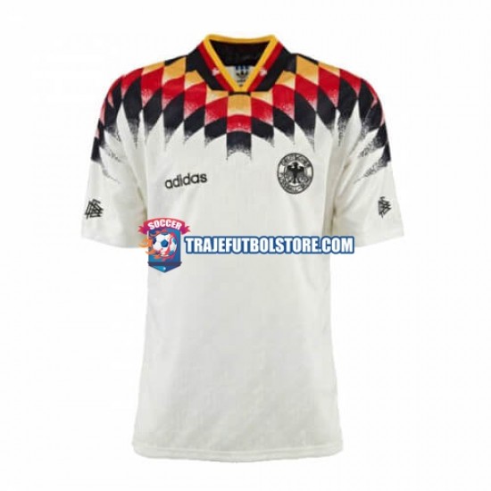 Camiseta 1ª Alemania Retro Hombre 1994 Manga Corta