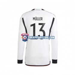 Camiseta 1ª Alemania Thomas Muller 13 Hombre Copa Mundial 2022 ML