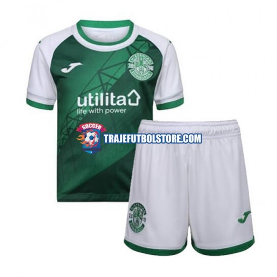 Camiseta 1ª Hibernian Niño 2022-2023 Manga Corta