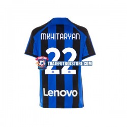 Camiseta 1ª Inter Milan Henrikh Mkhitaryan 22 Hombre 2022-2023 Manga Corta