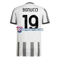 Camiseta 1ª Juventus Bonucci 19 Hombre 2022-2023 Manga Corta