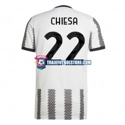 Camiseta 1ª Juventus Chiesa 22 Hombre 2022-2023 Manga Corta