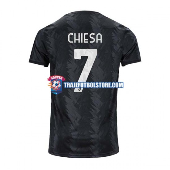 Camiseta 2ª Juventus Chiesa 7 Hombre 2022-2023 Manga Corta
