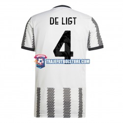 Camiseta 1ª Juventus De Ligt 4 Hombre 2022-2023 Manga Corta