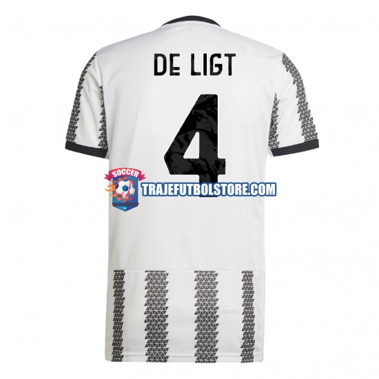 Camiseta 1ª Juventus De Ligt 4 Hombre 2022-2023 Manga Corta
