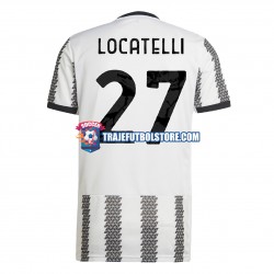 Camiseta 1ª Juventus Locatelli 27 Hombre 2022-2023 Manga Corta