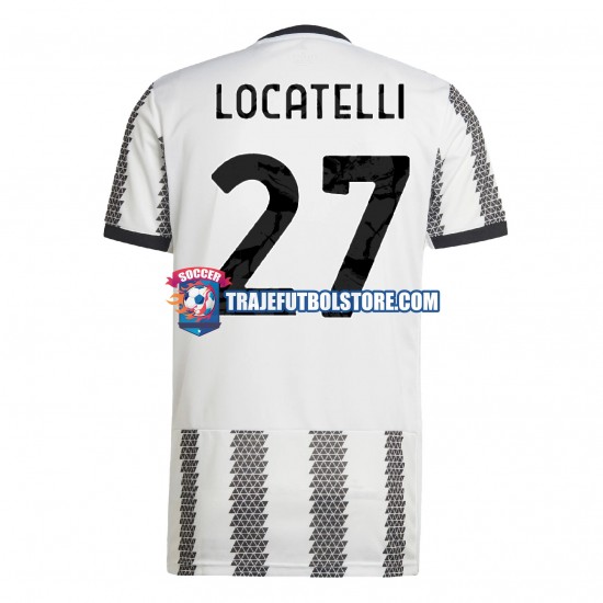 Camiseta 1ª Juventus Locatelli 27 Hombre 2022-2023 Manga Corta