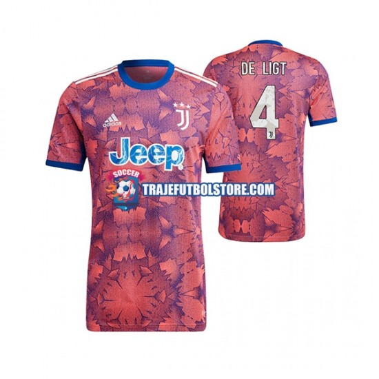 Camiseta 3ª Juventus Matthijs de Ligt 4 Hombre 2022-2023 Manga Corta