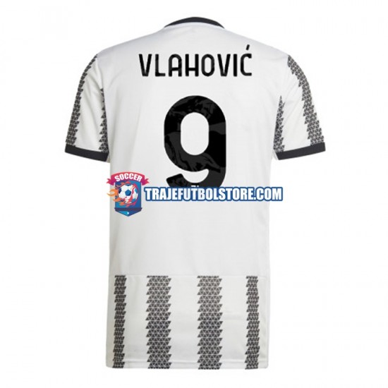 Camiseta 1ª Juventus Vlahovic 9 Hombre 2022-2023 Manga Corta