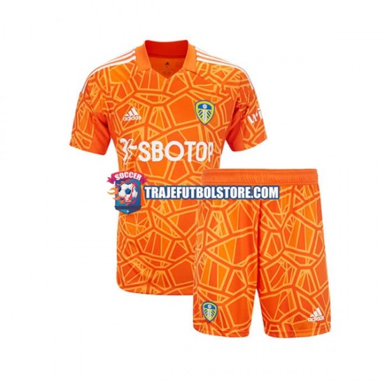 Camiseta 2ª Leeds United Portero Niño 2022-2023 Manga Corta