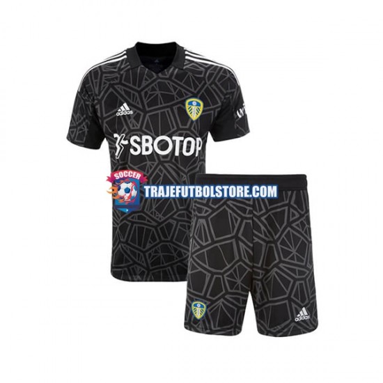 Camiseta 1ª Leeds United Portero Niño 2022-2023 Manga Corta