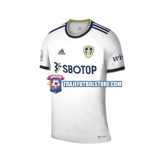 Camiseta 1ª Leeds United Hombre 2022-2023 Manga Corta