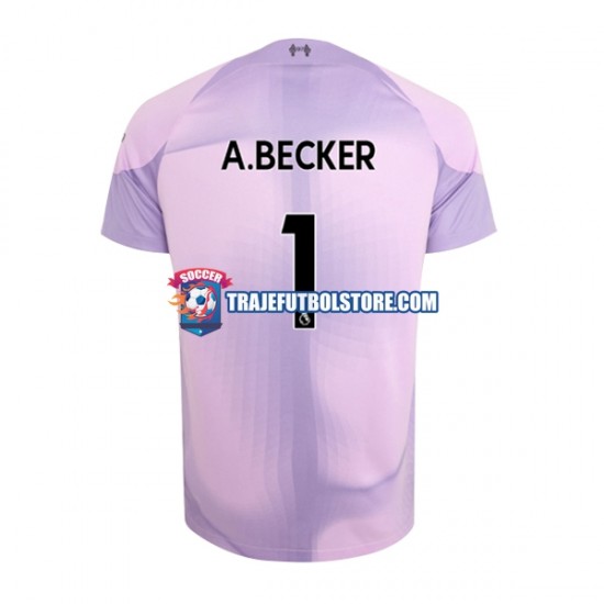 Camiseta 1ª Liverpool Alisson Becker 1 Portero Hombre 2022-2023 Manga Corta