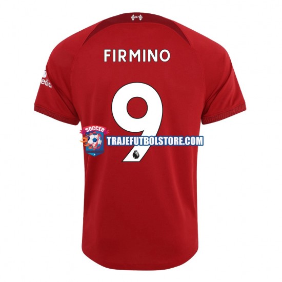 Camiseta 1ª Liverpool Firmino 9 Hombre 2022-2023 Manga Corta