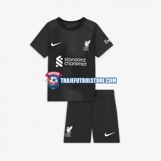 Camiseta 2ª Liverpool Portero Niño 2022-2023 Manga Corta