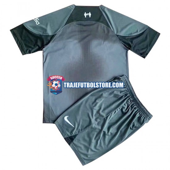 Camiseta 2ª Liverpool Portero Niño 2022-2023 Manga Corta