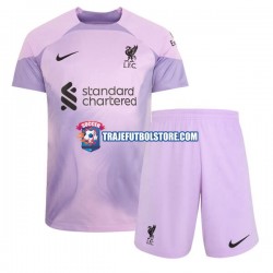 Camiseta 1ª Liverpool Portero Niño 2022-2023 Manga Corta