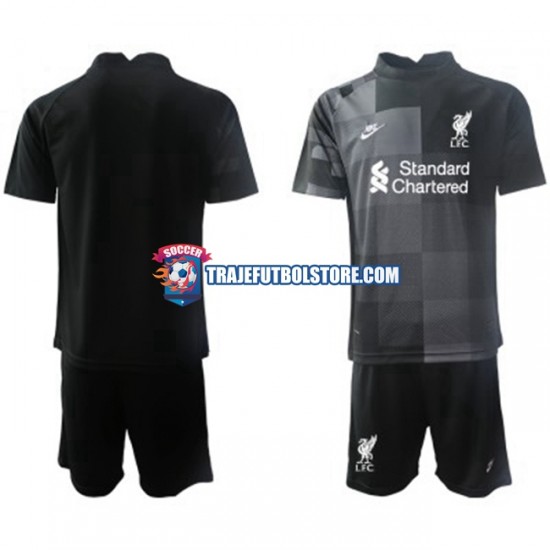 Camiseta 3ª Liverpool Portero Niño 2021-2022 Manga Corta