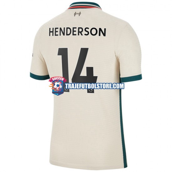 Camiseta 2ª Liverpool Henderson 14 Hombre 2021-2022 Manga Corta