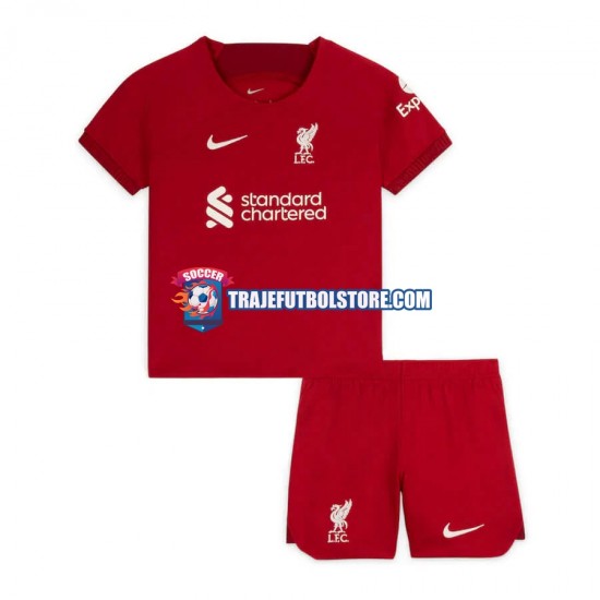Camiseta 1ª Liverpool Niño 2022-2023 Manga Corta