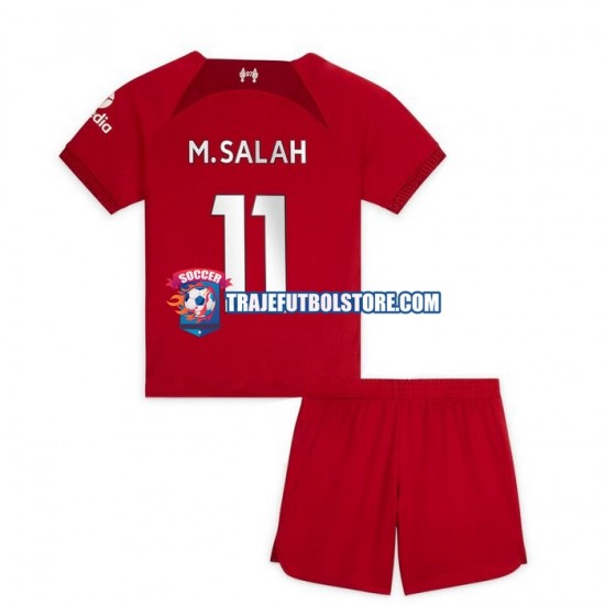 Camiseta 1ª Liverpool M.Salah 11 Niño 2022-2023 Manga Corta