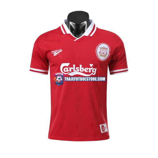 Camiseta 1ª Liverpool 1996-1997 Retro Hombre Manga Corta
