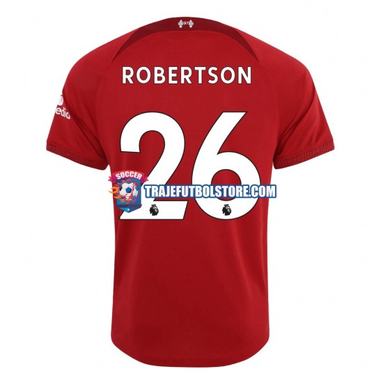 Camiseta 1ª Liverpool Robertson 26 Hombre 2022-2023 Manga Corta