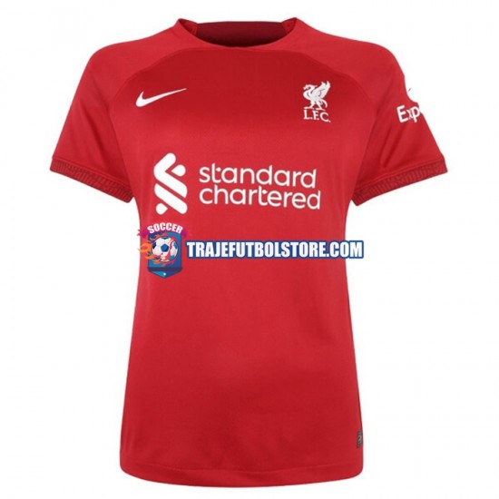 Camiseta 1ª Liverpool Mujer 2022-2023 Manga Corta