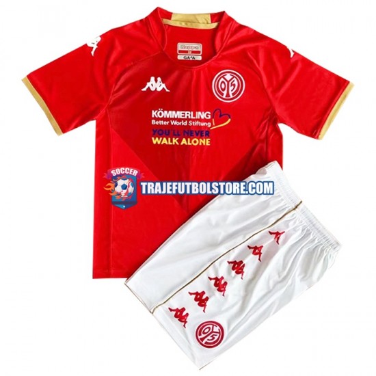 Camiseta 1ª Mainz 05 Niño 2022-2023 Manga Corta