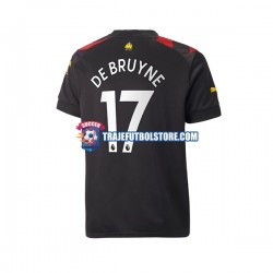 Camiseta 2ª Manchester City De Bruyne 17 Hombre 2022-2023 Manga Corta