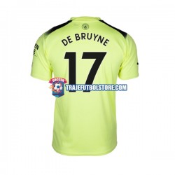 Camiseta 3ª Manchester City De Bruyne 17 Hombre 2022-2023 Manga Corta
