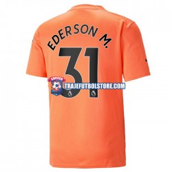 Camiseta 3ª Manchester City Ederson M. 31 Portero Hombre 2022-2023 Manga Corta