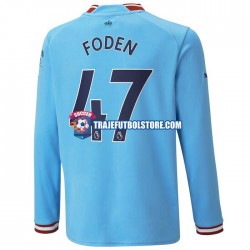 Camiseta 1ª Manchester City Foden 47 Hombre 2022-2023 ML