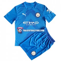 Camiseta 2ª Manchester City Portero Niño 2022-2023 Manga Corta