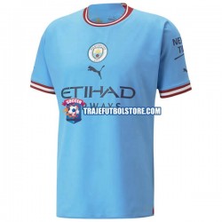 Camiseta 1ª Manchester City Hombre 2022-2023 Manga Corta
