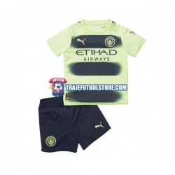Camiseta 3ª Manchester City Niño 2022-2023 Manga Corta