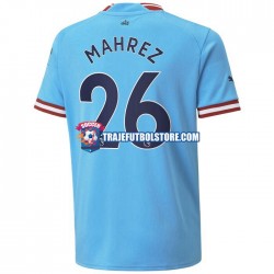 Camiseta 1ª Manchester City Mahrez 26 Hombre 2022-2023 Manga Corta