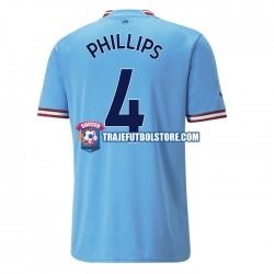 Camiseta 1ª Manchester City PHILLIPS 4 Hombre 2022-2023 Manga Corta