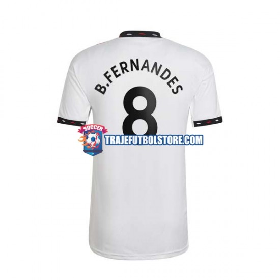 Camiseta 2ª Manchester United Bruno Fernandes 8 Hombre 2022-2023 Manga Corta