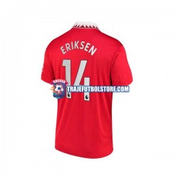 Camiseta 1ª Manchester United Christian Eriksen 14 Hombre 2022-2023 Manga Corta