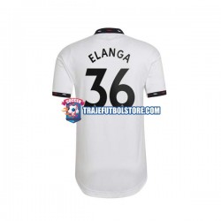 Camiseta 2ª Manchester United Elanga 36 Hombre 2022-2023 Manga Corta